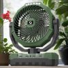 3 in 1 Portable Camping Fan with LED Light and Power Bank 24000mAh Rechargeable Battery Operated Tent Fan with Remote Control Adjustable Speed for Out
