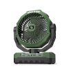 3 in 1 Portable Camping Fan with LED Light and Power Bank 24000mAh Rechargeable Battery Operated Tent Fan with Remote Control Adjustable Speed for Out