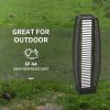 Solar Floor Lamp, Outdoor Rattan Garden Lantern Pathway Light & Decorative Driveway Lighting with Auto On/Off LED Lights for Porch, Yard, Lawn